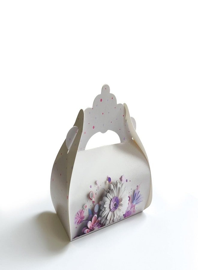 Intactmedia Decorative Occasional Handle Gift Boxes - Traditional Floral Mini Favor Boxes for Nikah, Weddings, Jewelry & Valentine Gifts (Pack of 12) - Image 2